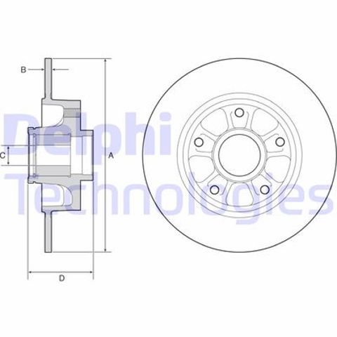 Тормозные диски BG9230RSC Delphi