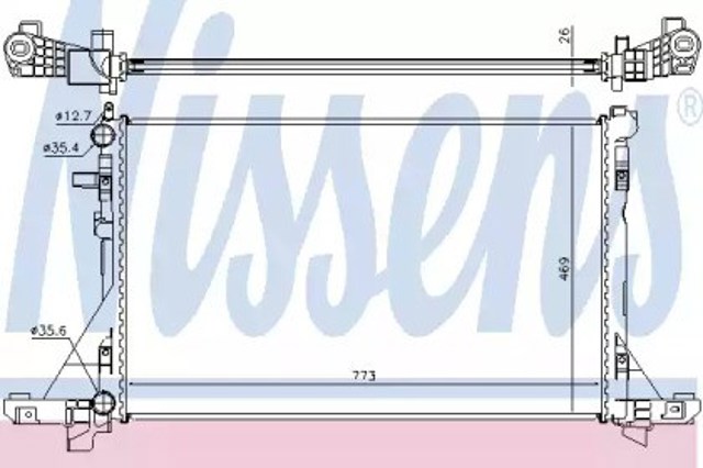 Радіатор 630732 NISSENS