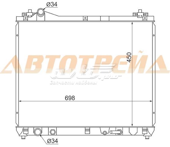 Радиатор SK0006J20A SAT