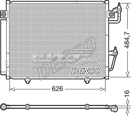 Конденсатор кондиціонера DCN45009 DENSO