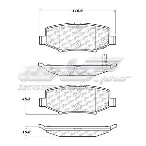 Задние тормозные колодки 10212740 Centric Parts