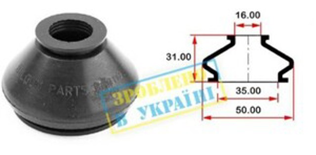 Пильник рульового накінечника BG0110 BELGUM