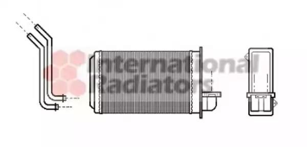 Радиатор печки (отопителя) VAN WEZEL 40006088