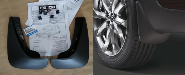 Брызговики задние, комплект на Mazda CX-3  DK