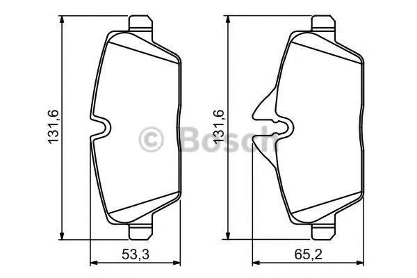 986494120 Bosch Колодки передние