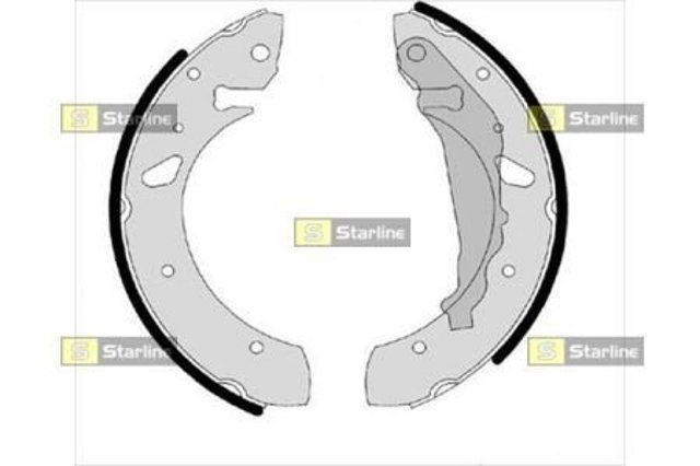 Купить BC07850 Starline Задние барабанные тормозные колодки