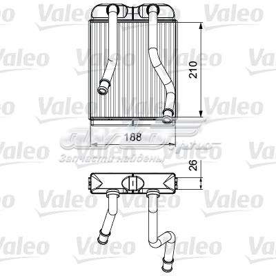Радіатор опалювача салону 811532 VALEO