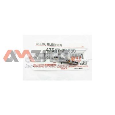Штуцер прокачки суппорта тормозного переднего Toyota 475470D030 цена, от 2.40 USD