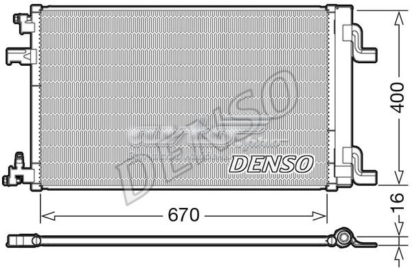 Трубопроводи і радіатор кондиціонера DCN20002 DENSO