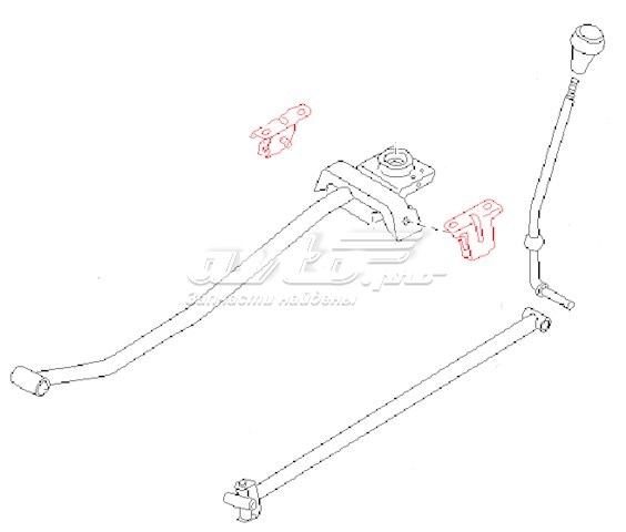 Кронштейн кулисы КПП 3456001B00 Nissan