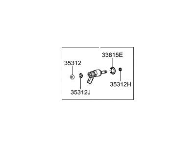 3531004AA0 Hyundai/Kia injetor de injeção de combustível