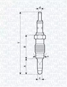 Свечи накала 062900011304 Magneti Marelli