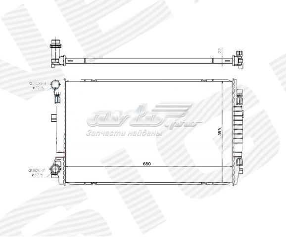 Радиатор охлаждения двигателя SIGNEDA RA65303Q