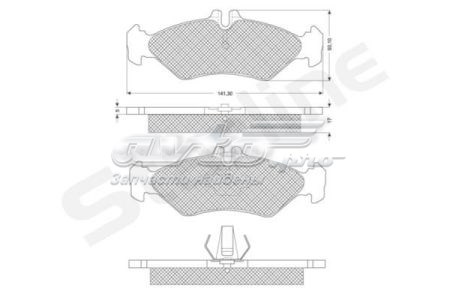 Колодки тормозные задние дисковые STARLINE BDS191