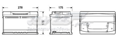 Аккумулятор Экзид 71 А/ч 12 В (CB712)