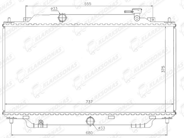 Radiador de esfriamento de motor Mazda PE2015200 preço, a partir de 197,81 USD