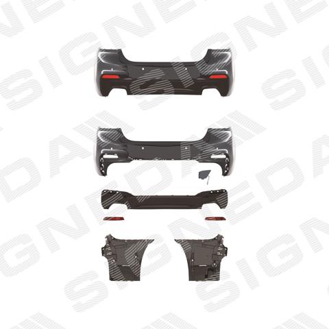 Бампер задний Signeda PBM04196ASET