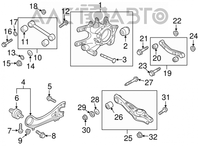 Цапфа поворотна права 527202W100 HYUNDAI