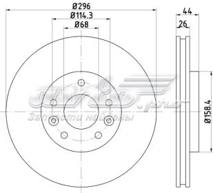 Диск гальмівний передній BG4770C DELPHI