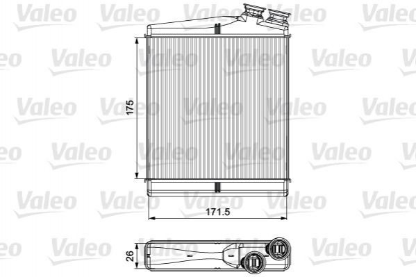Радіатор пічки (обігрівача) 811512 VALEO