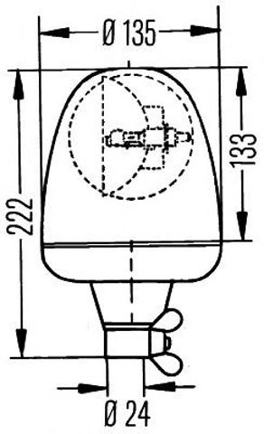 Baliza intermitente 2RL006846011 HELLA