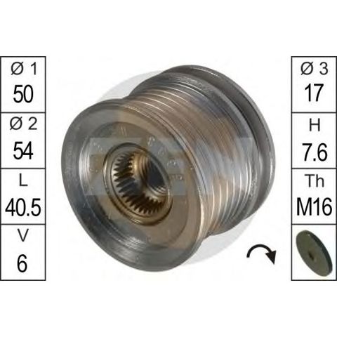 Шкив генератора ZN5393 ZEN