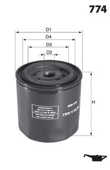 ELH4279 Mecafilter Масляный фильтр двигателя