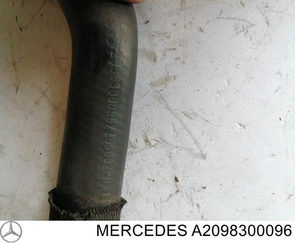 A2098300096 Mercedes mangueira (cano derivado do sistema de esfriamento)