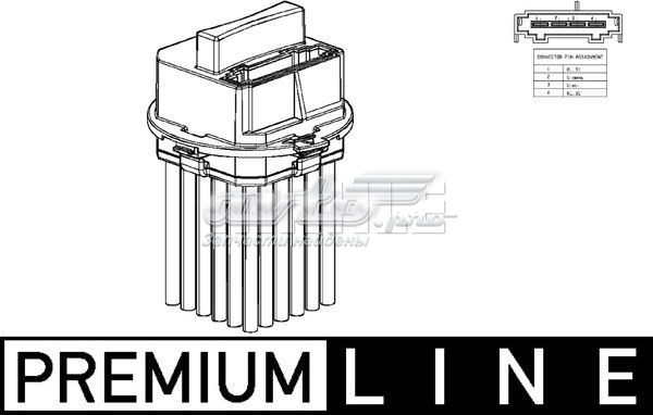 Resistencia de calefacción ABR53000P MAHLE