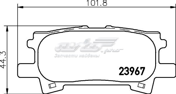 Колодки тормозные задние дисковые NISSHINBO NP1028