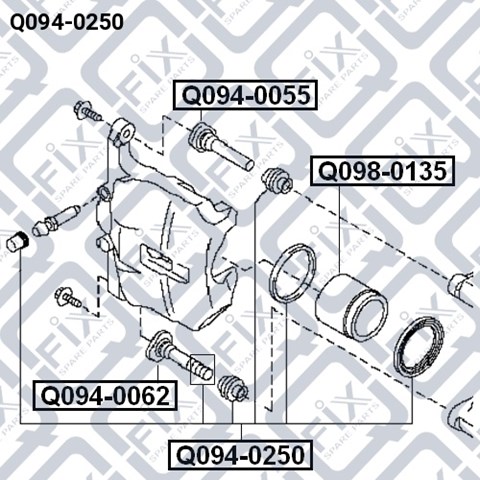 Ремкомплект гальмівної системи Q0940250 Q-FIX