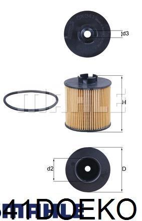 Фильтр масляный MAHLE OX341DOEKO