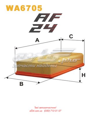 Автомобільний фільтр повітря WA6705WIX WIX