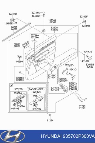  935702P300VA Hyundai/Kia