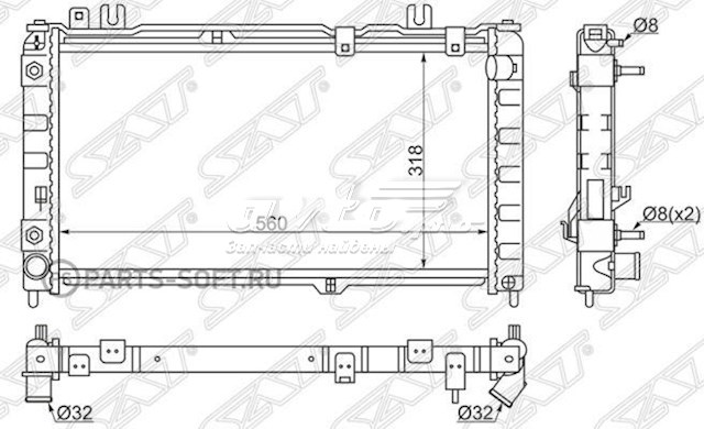 Радиатор SGLD0001AT SAT