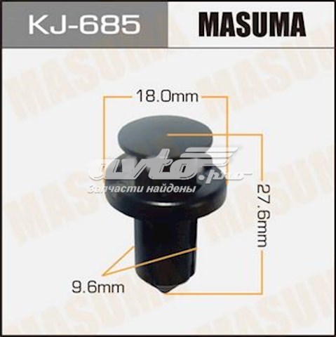 Пистон (клип) крепления бампера переднего Masuma KJ685
