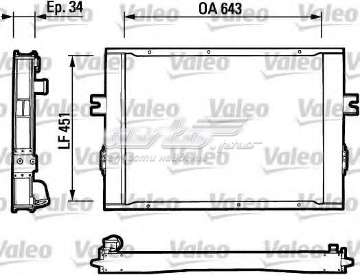 Радіатор двигуна 816649 VALEO