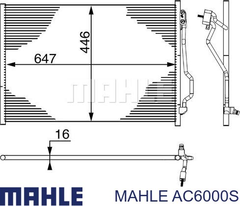 Конденсер AC6000S MAHLE