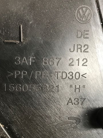 Карта двери правой задней VAG 3AF867212