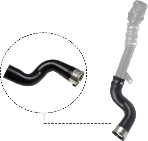 Tubo flexible de aire de sobrealimentación inferior derecho 090525 GATES