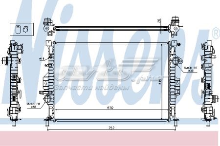 Радиатор NIS65615A Nissens