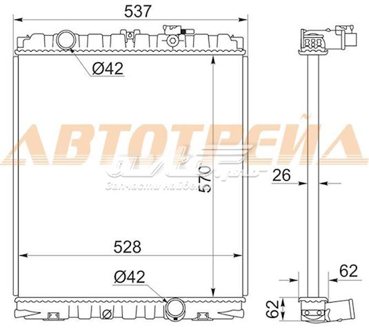 Радиатор HY0017 SAT