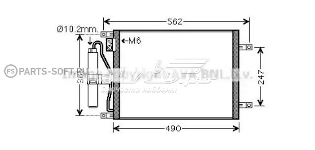 Радиатор кондиционера DN5252D AVA