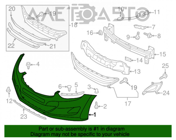 Бампер на авто FPS FP3228900P цена, от 45.81 USD