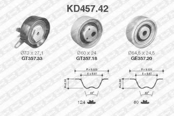 Ремни ГРМ KD45742 SNR