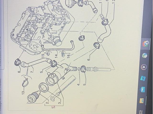 Brida del separador de aceite de ventilación del cárter 9566963880 FIAT