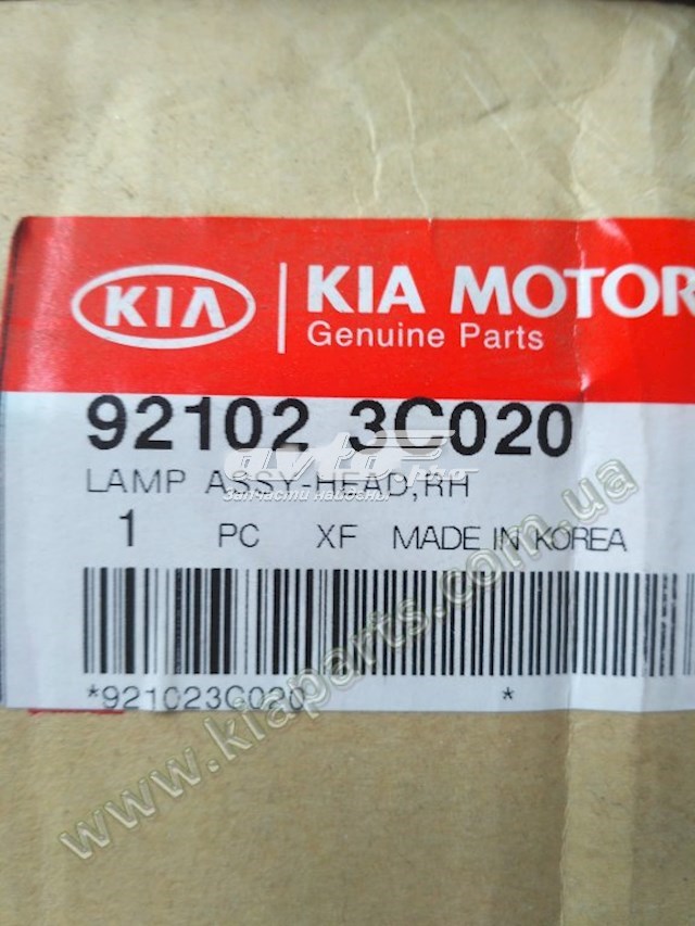 92102B8100 Hyundai/Kia Фара передняя правая