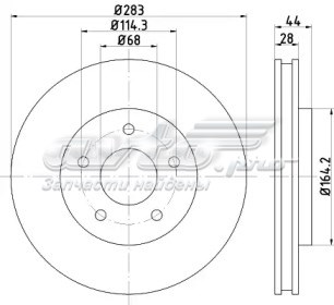 BG4678C Delphi disco do freio dianteiro