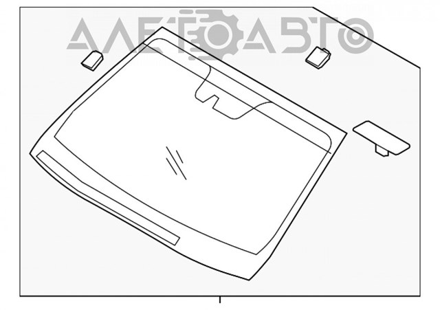 Лобовое стекло GS3237D12 FPS