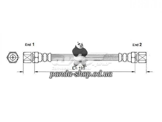 Тормозной шланг задний K&K FT2813 цена, от 4.50 USD